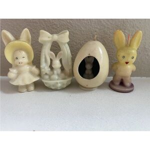 Vintage Easter Bunny Gurley Candles